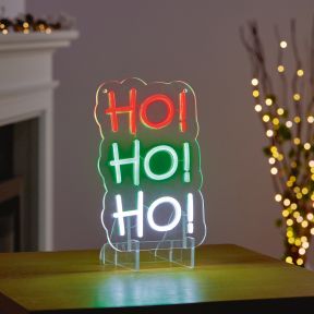Neon Ho Ho Ho Light