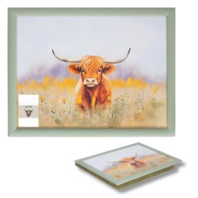 Highland Cow Lap Tray