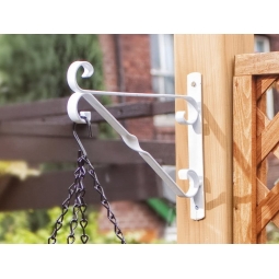 White 14 Inch Basket Bracket