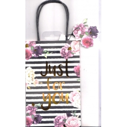 Black&White Floral Gift Bag