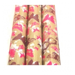 Pink&Brown Butterfly Gift Wrap