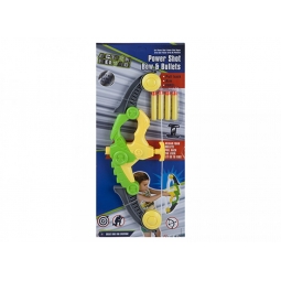 Action Reload Power Shot Toy Kids Bow & Arrow Target Game With Foam Bullets