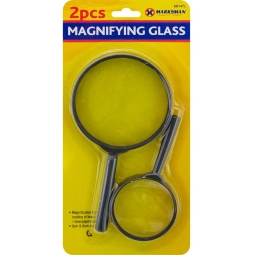Marksman 2pcs Magnifying Glass set (9cm & 6cm diameter set) Reading aid etc