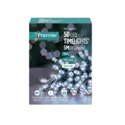 50 White LED Timelights