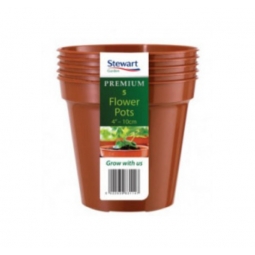 Pack Of 5 Stewart Premium Plastic Flower Pots 4