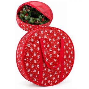 Red Wreath Storage Bag